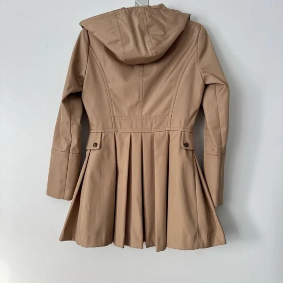 Calvin Klein Hooded Skirted Raincoat - Picture 6 of 10